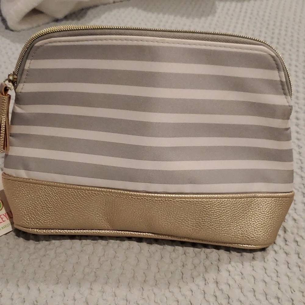 NWT Marleylilly Cosmetic Bag monogrammed JCE